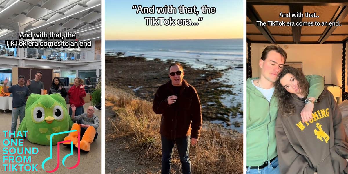 Users said goodbye to ‘the TikTok era’ with a Sammy Levitt catchphrase as the app went dark