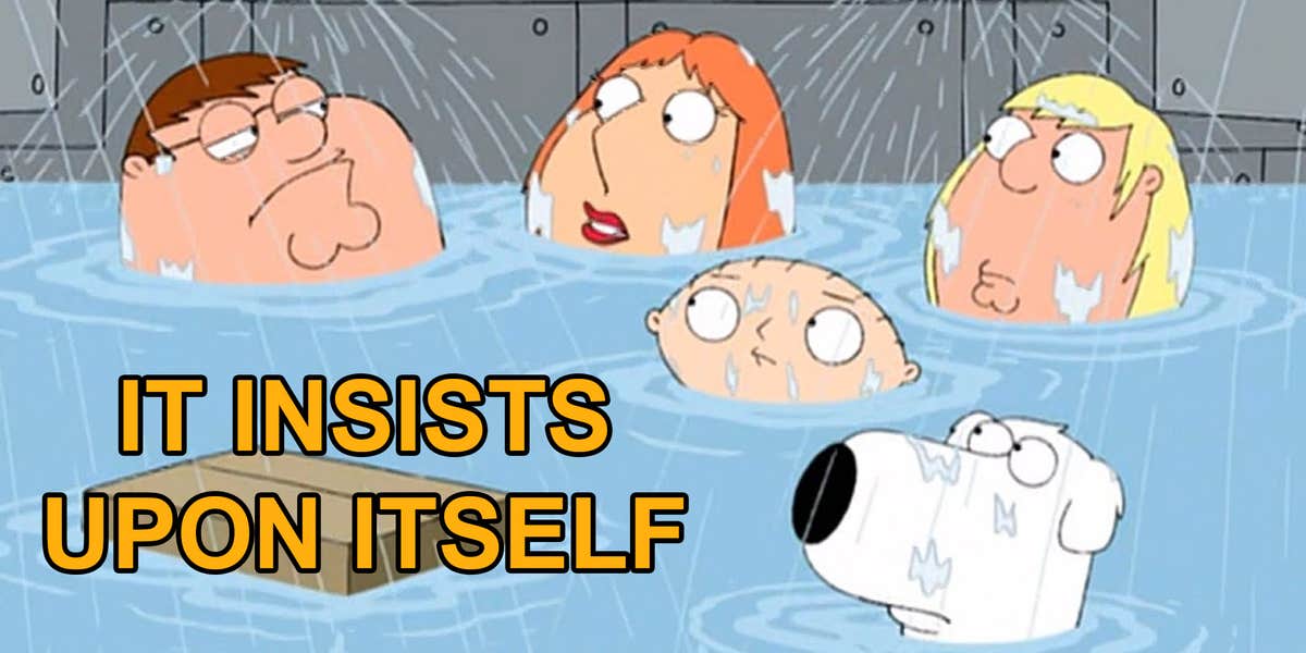 Seth MacFarlane breaks down the 'It Insists Upon Itself' meme from