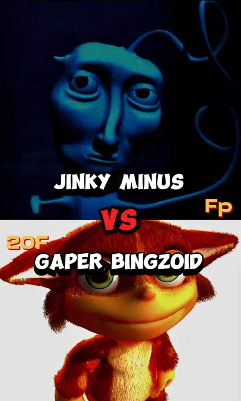 Are 'Jinky Minus' and 'Gaper Bingzoid' real 'Star Wars' characters?