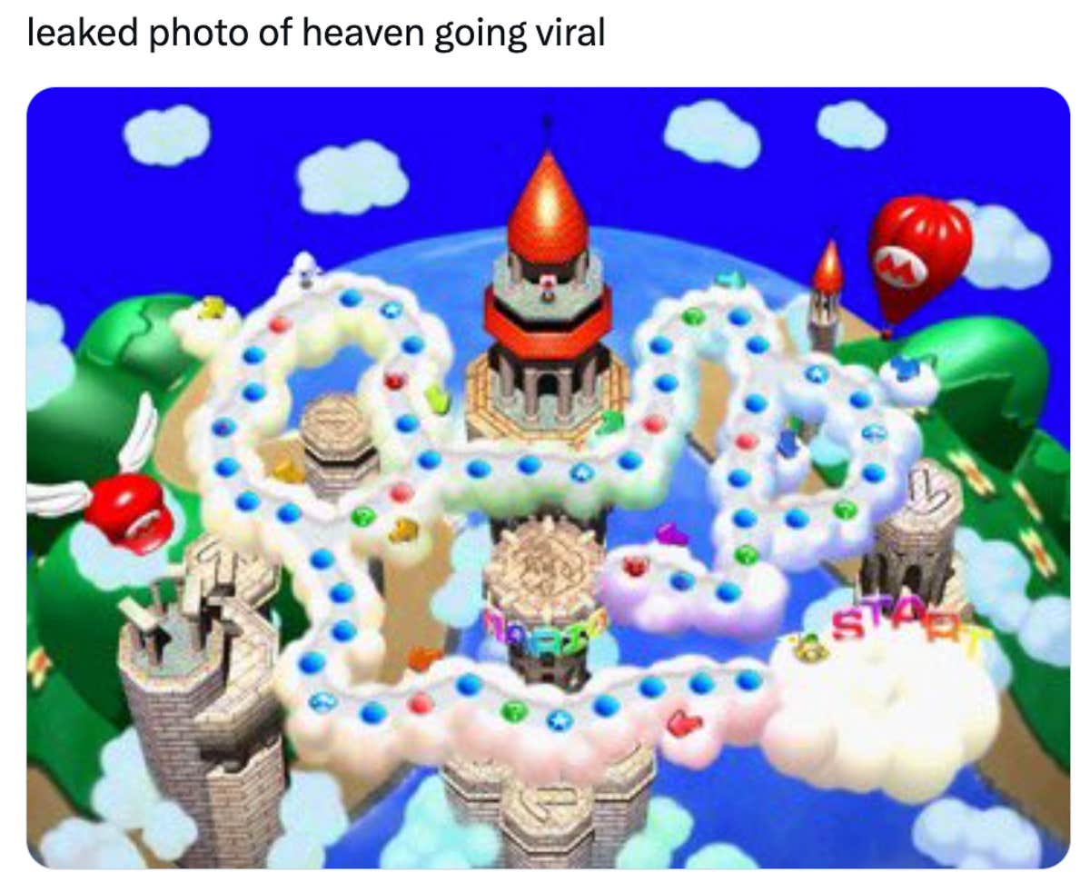 The 'Leaked photo of heaven is going viral on social media' copypasta