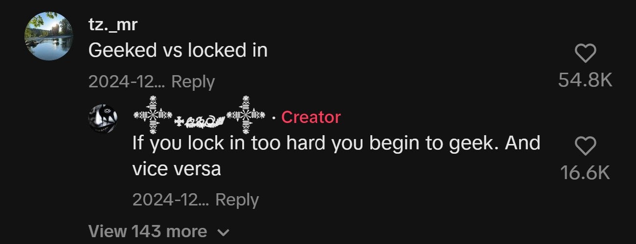 original locked in alien comment