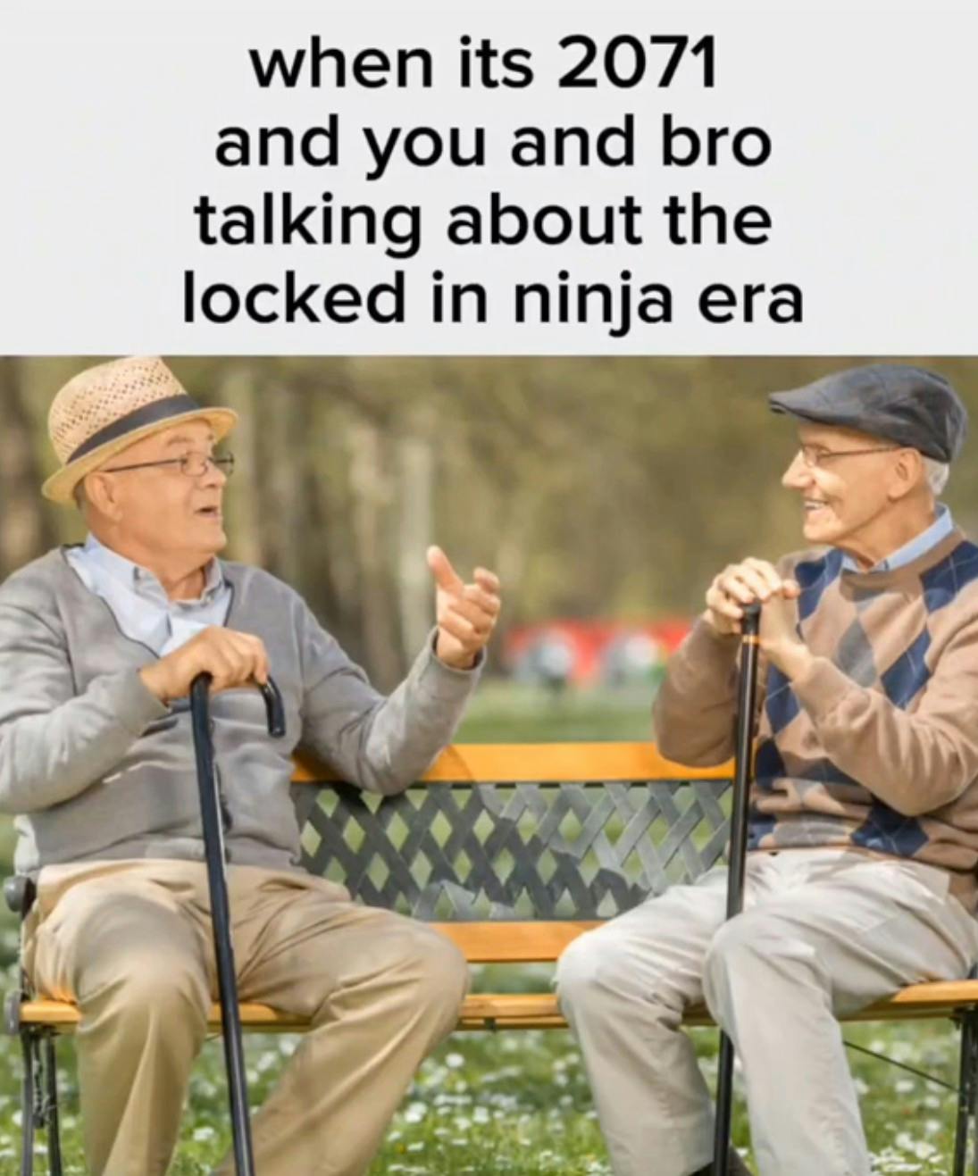 'when its 2071 and you and bro talking about the locked in ninja era'