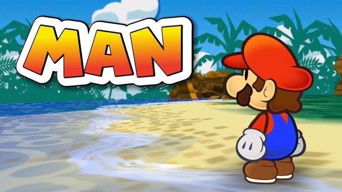 man paper mario meme