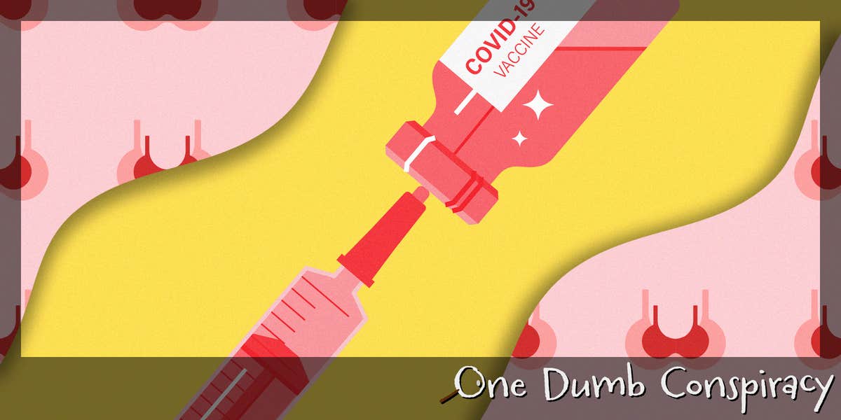 Conspiracy theorists think the COVID vaccine made woman’s breasts triple G’s