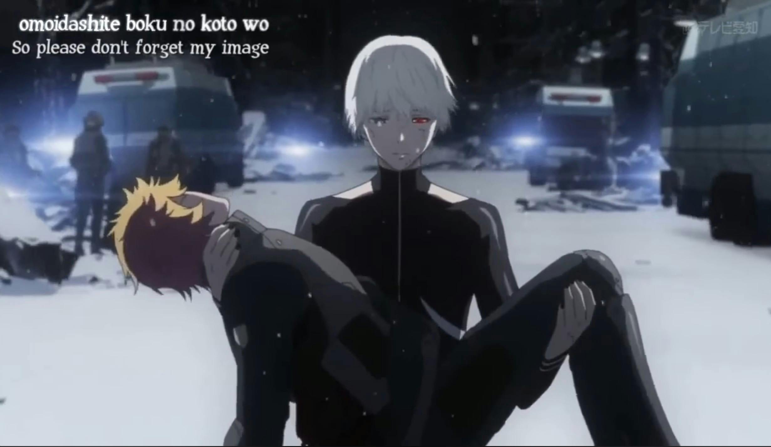 tokyo ghouls kaneki carries hide