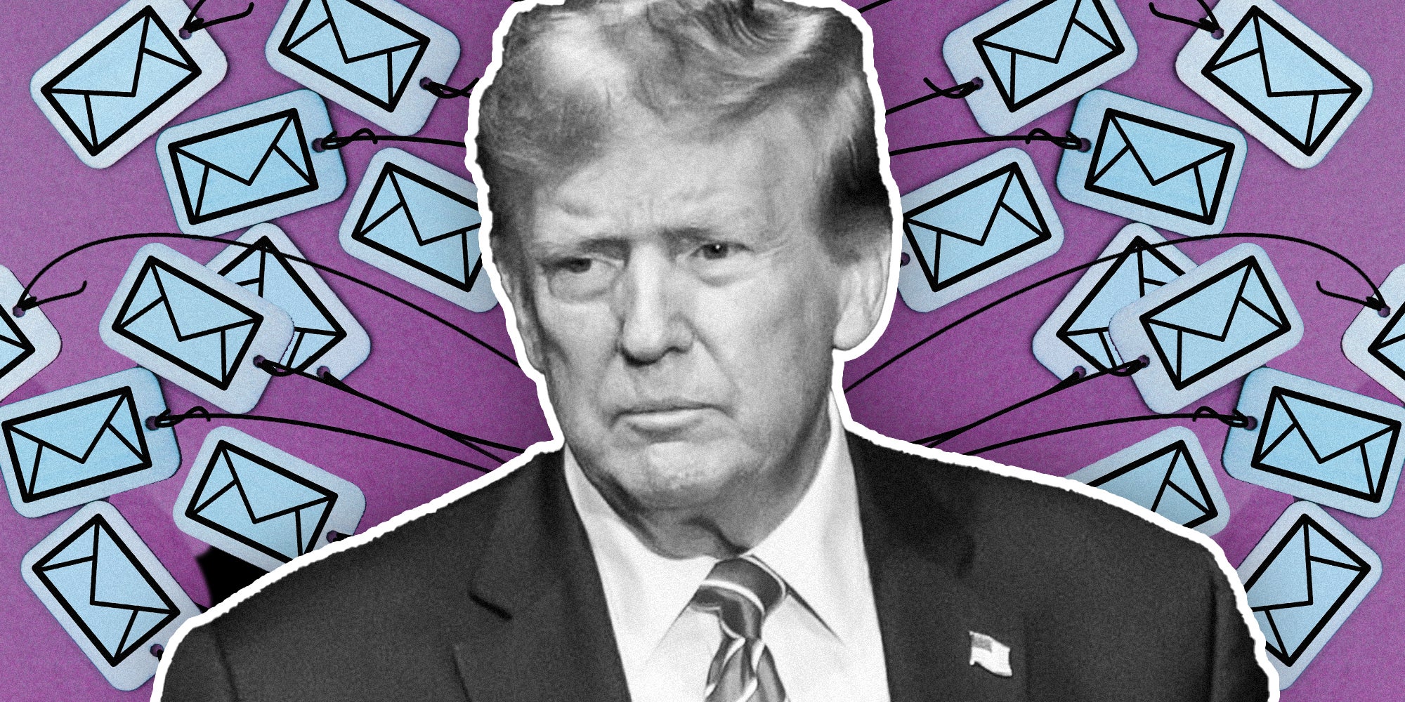 Donald Trump over email design