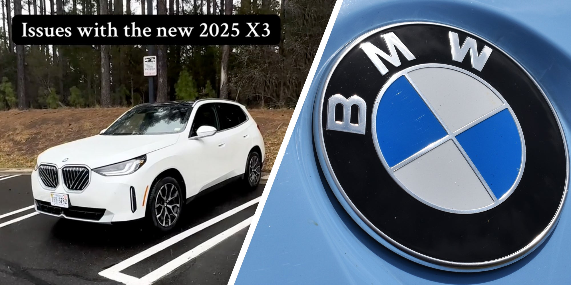 BMW X3(l), BMW logo(r)