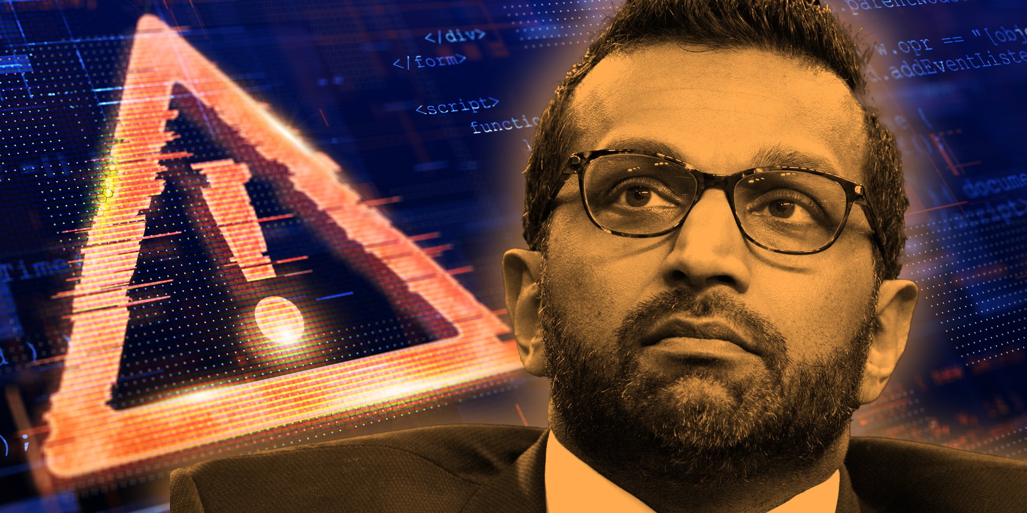 Kash Patel over ransomware image