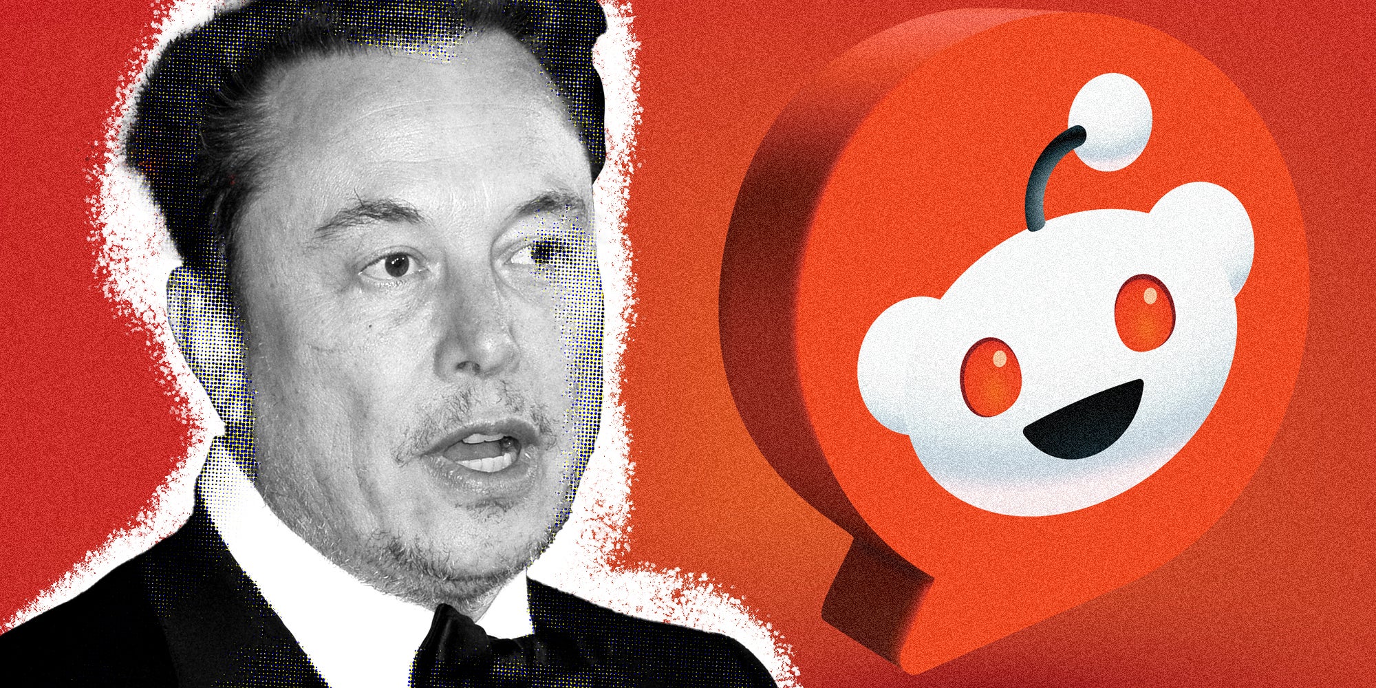 Elon musk and reddit lgoo