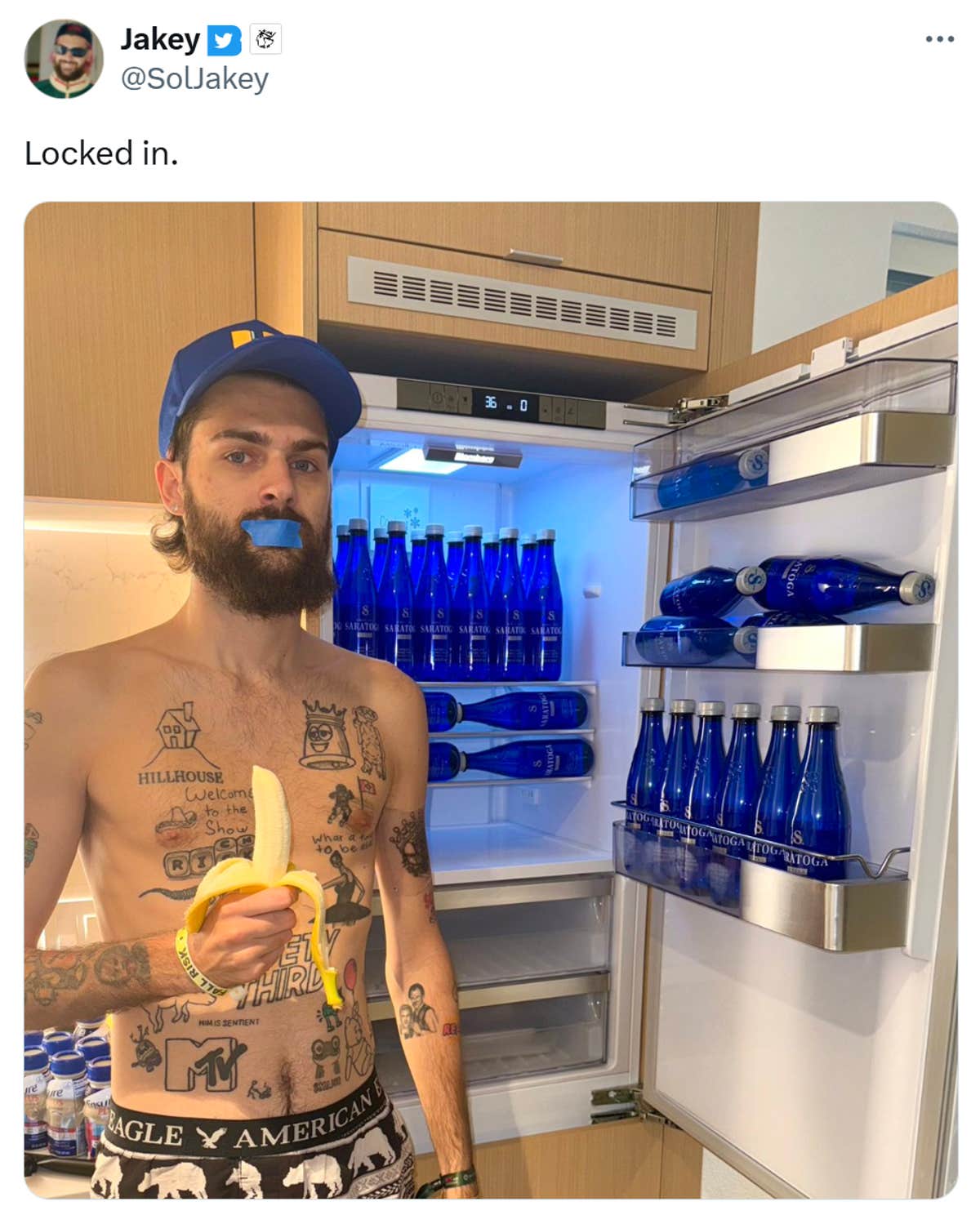 Fitness coach Ashton Hall's unhinged routine sparks Saratoga water ...