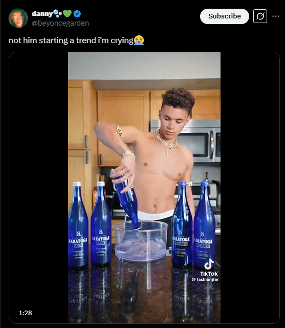 Screenshot from an X post discussing the ashton hall morning routine