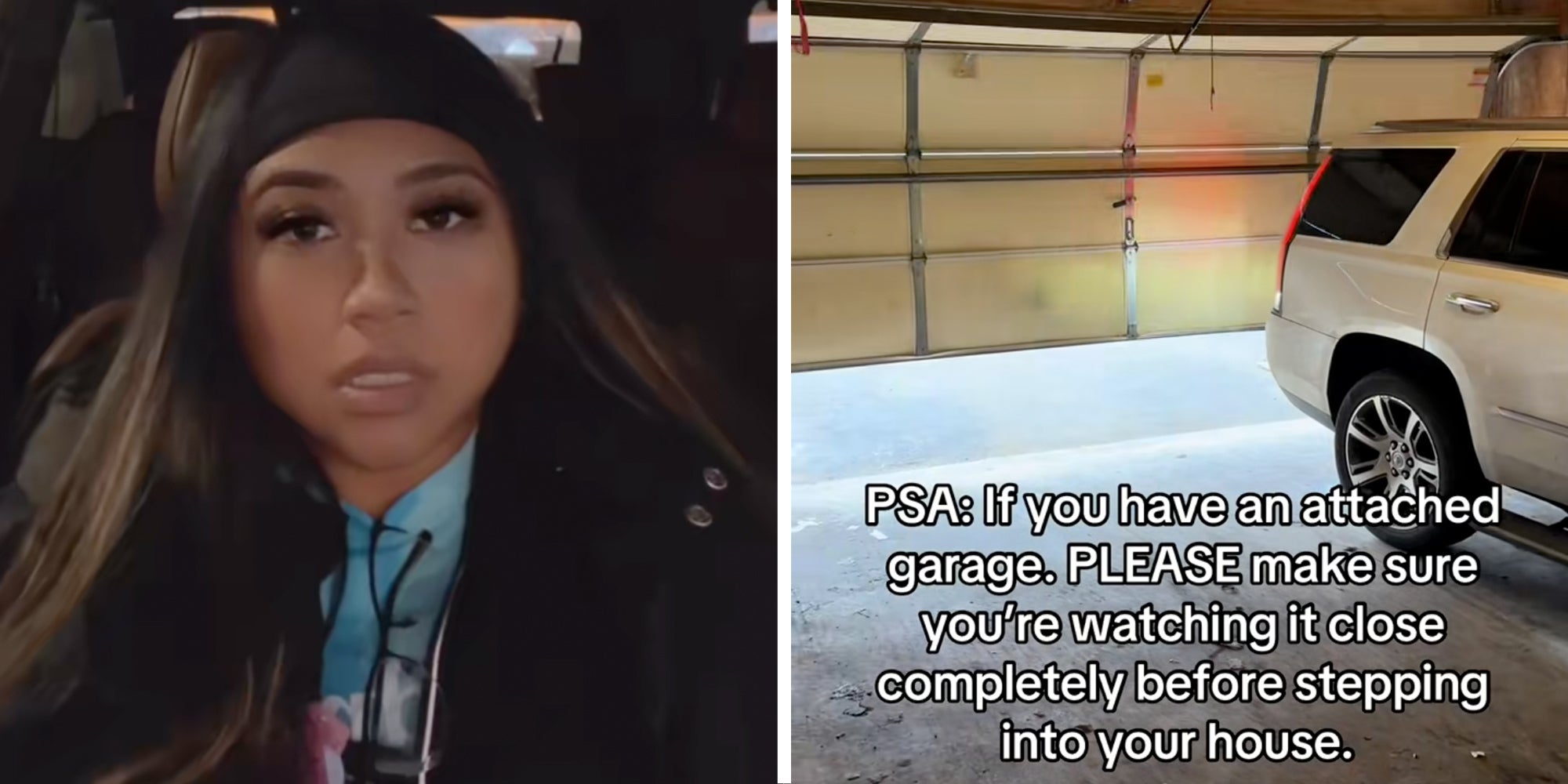 'Send this to your loved one': Woman says you should always watch the garage door close all the way at home. Then she reveals why