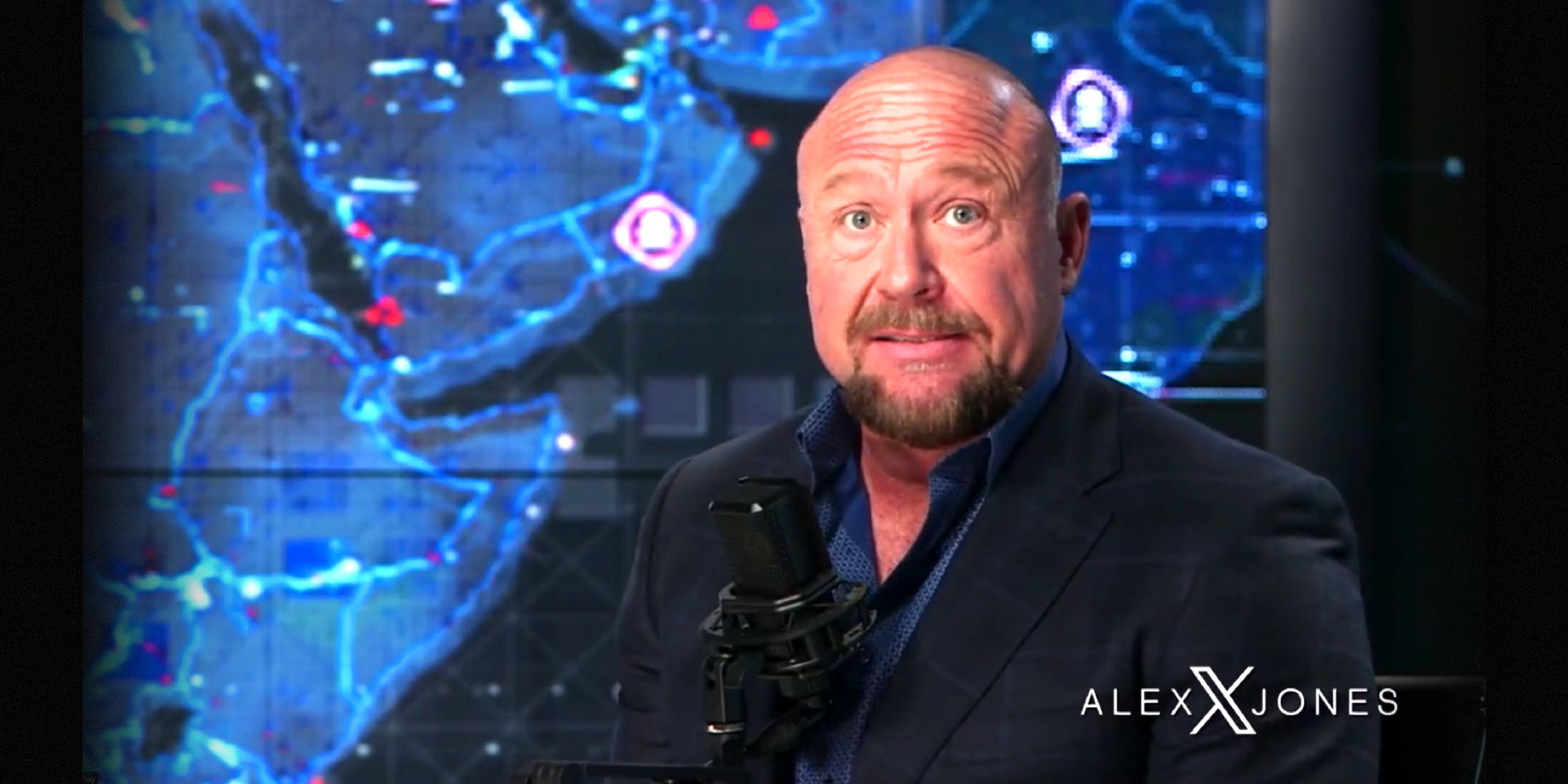 Screengrab from Alex Jones Infowars live broadcast.