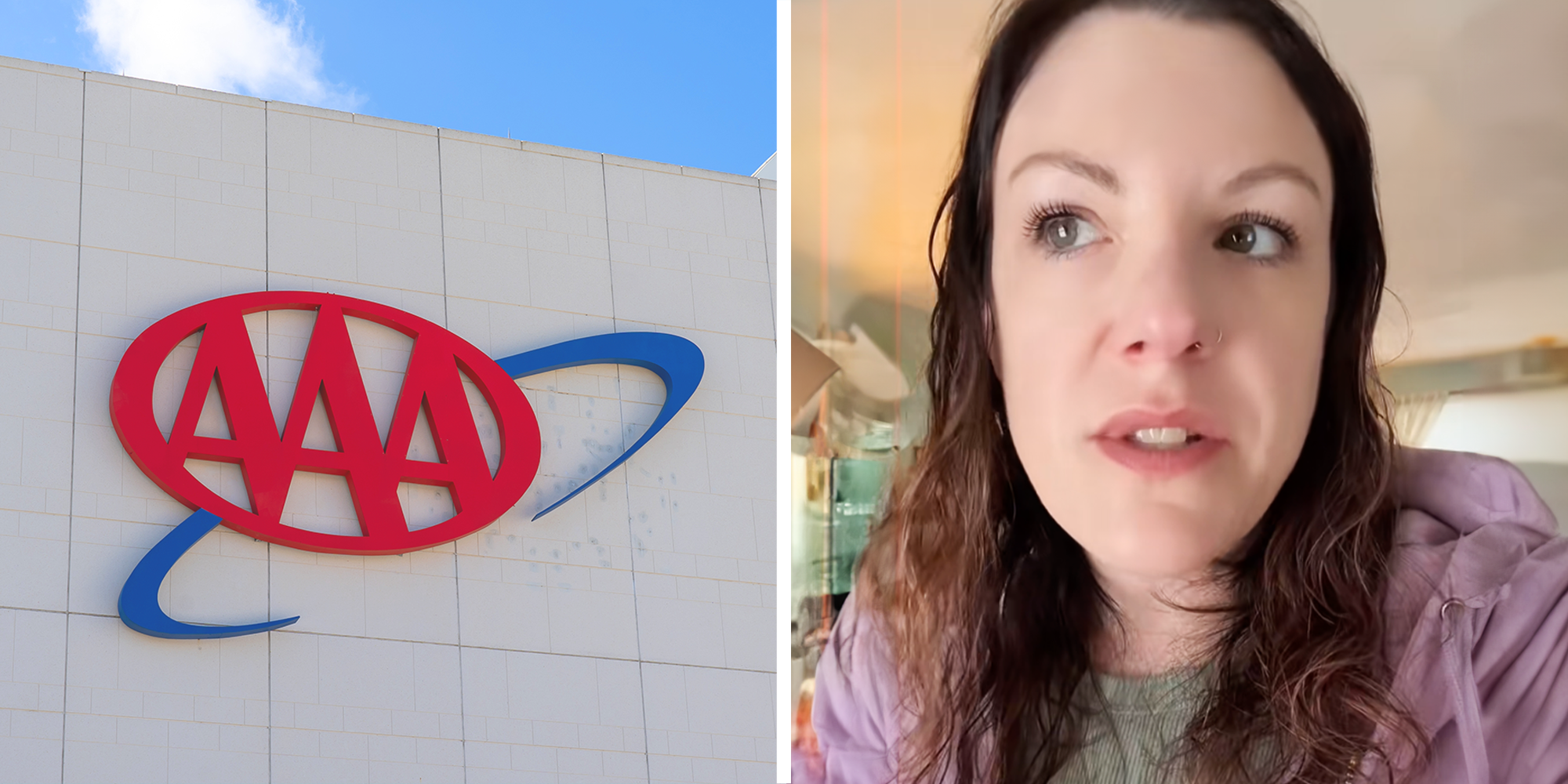 Women gives advices on roadside assistance, praises AAA company