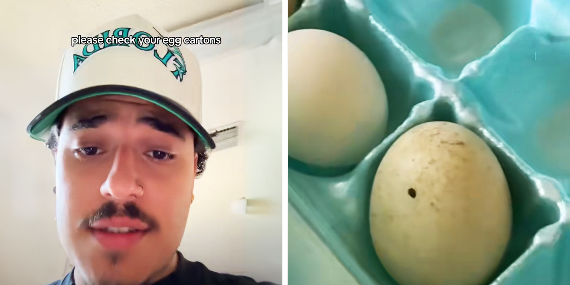 Man shocked to see semi developed baby chick in his egg while making breakfast