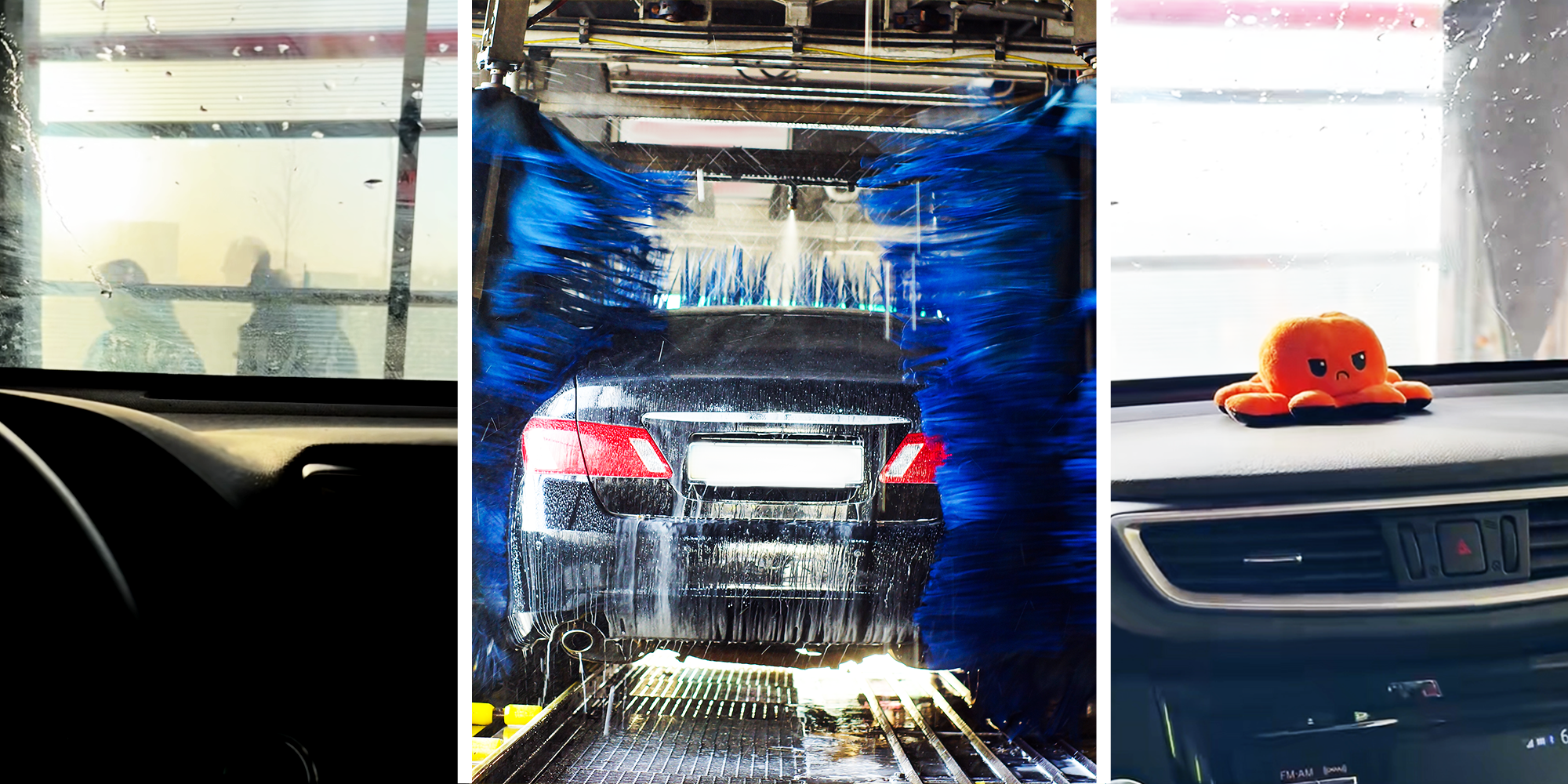 Women shares her horrifying experience being stuck in car wash