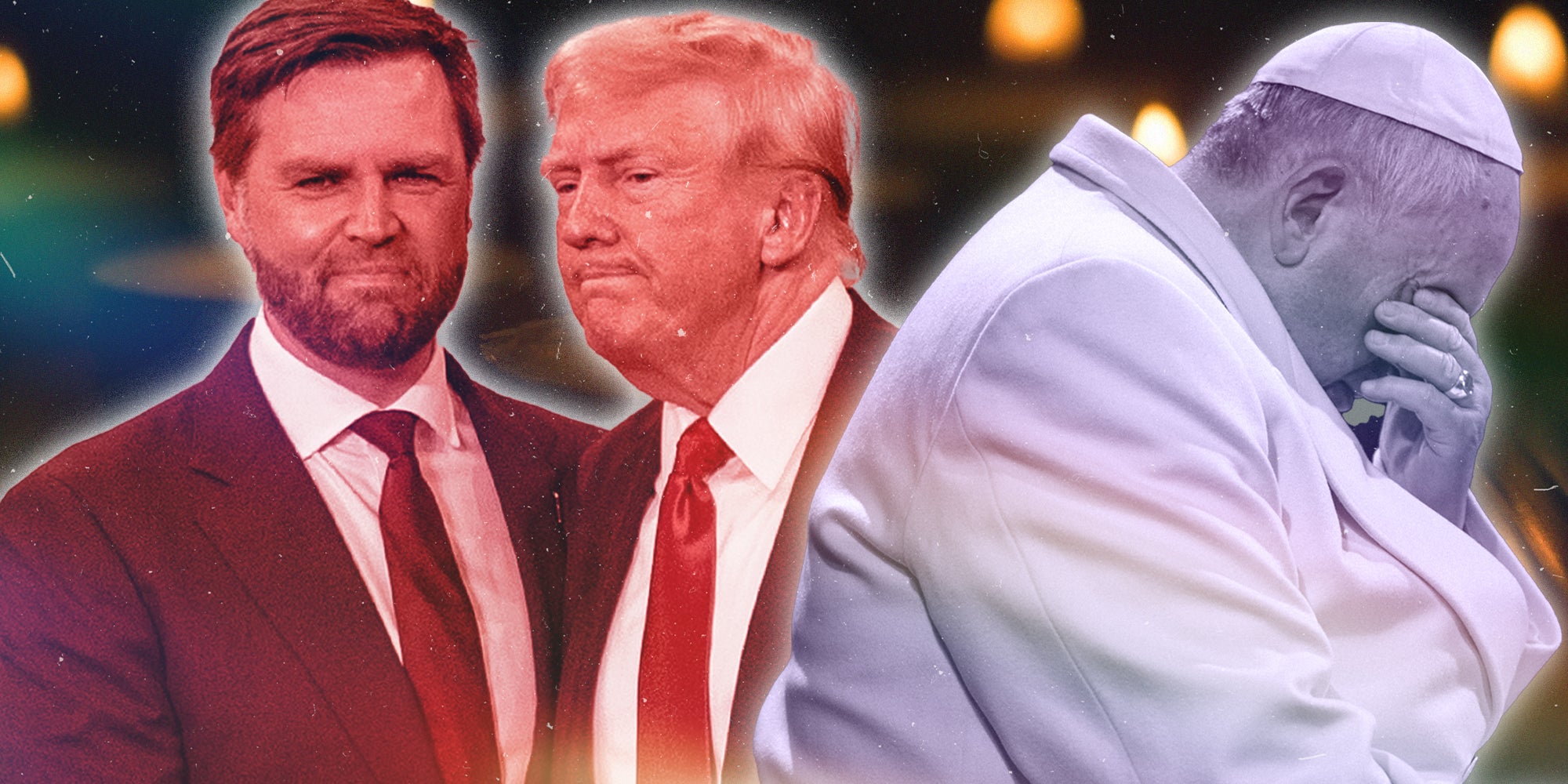 JD Vance, Donald Trump and Pope Francis