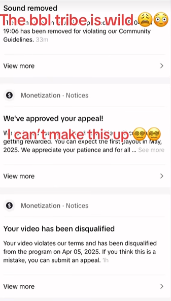 Screenshot of a video from TikTok discussing bbl sit down air smell