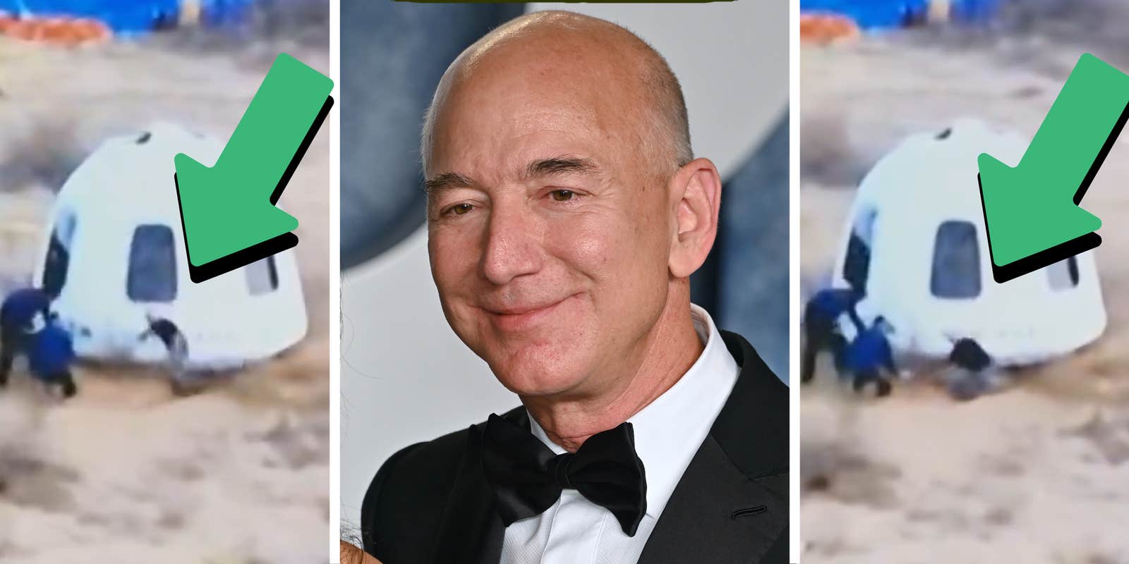 Bezos Face Jeff Bezos Faceplant: Amazon Boss Eats It in Front of Spaceship
