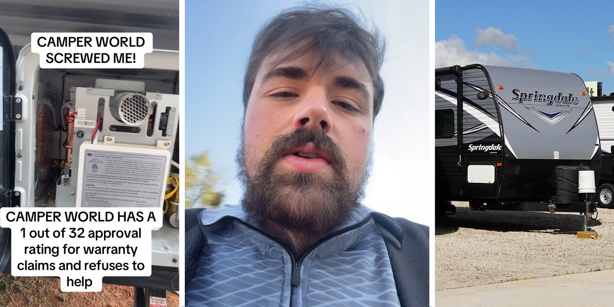 Camper Fuse Box(l) Man shares issues with camper world(c) Springdale Rv(r)