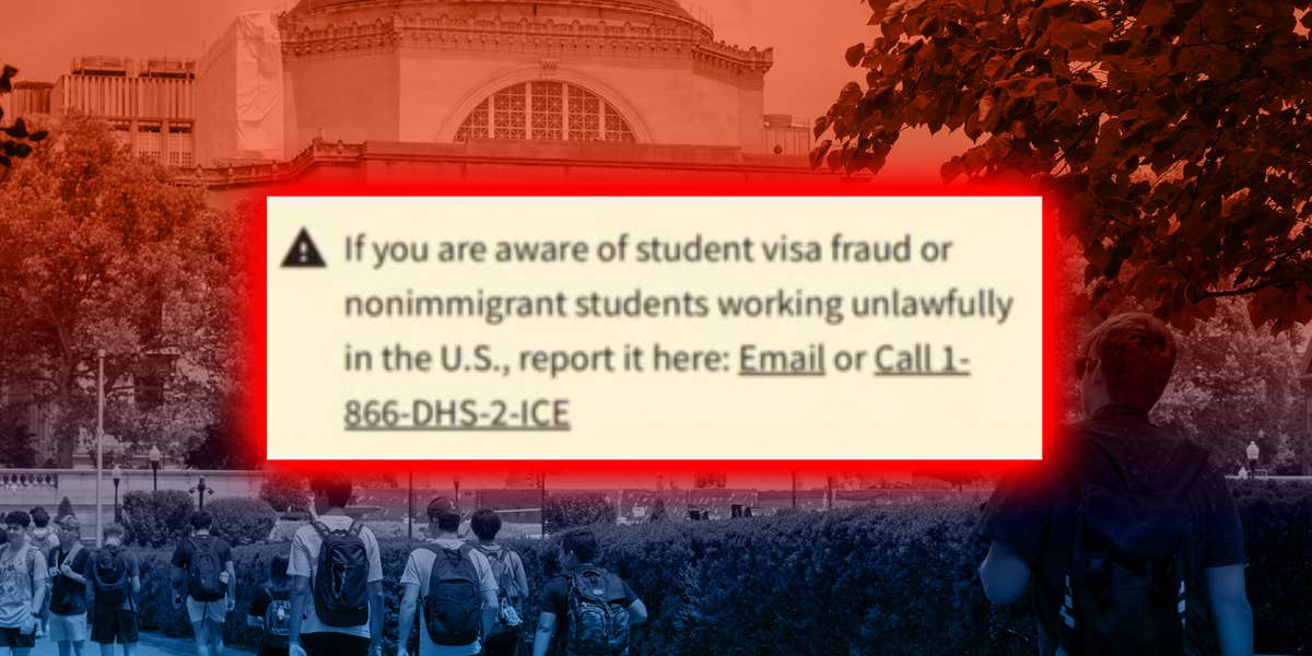 Columbia emailed international students offering help—and linked to an ICE site calling to report them