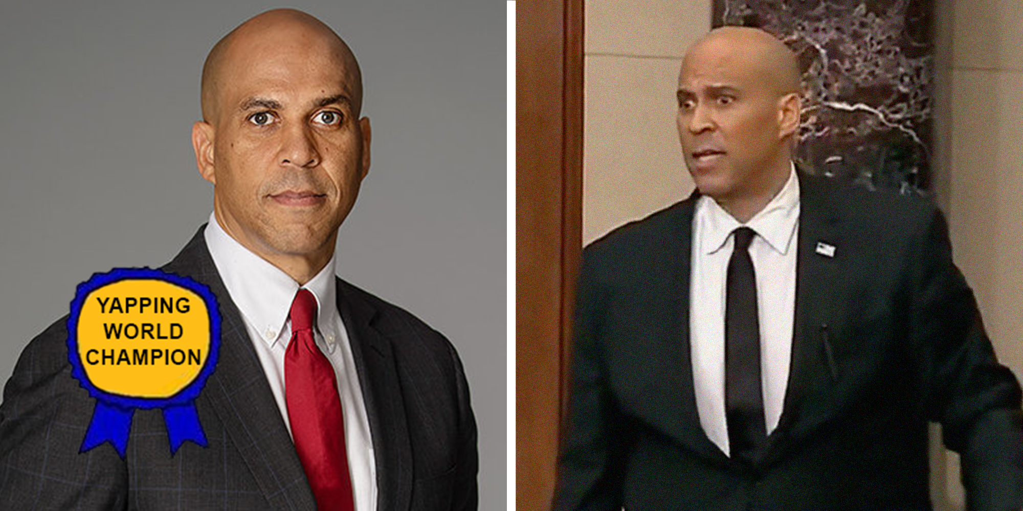 cory booker memes yapping champion
