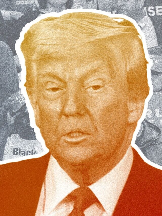 Collage of Trump, Maga, Fox News