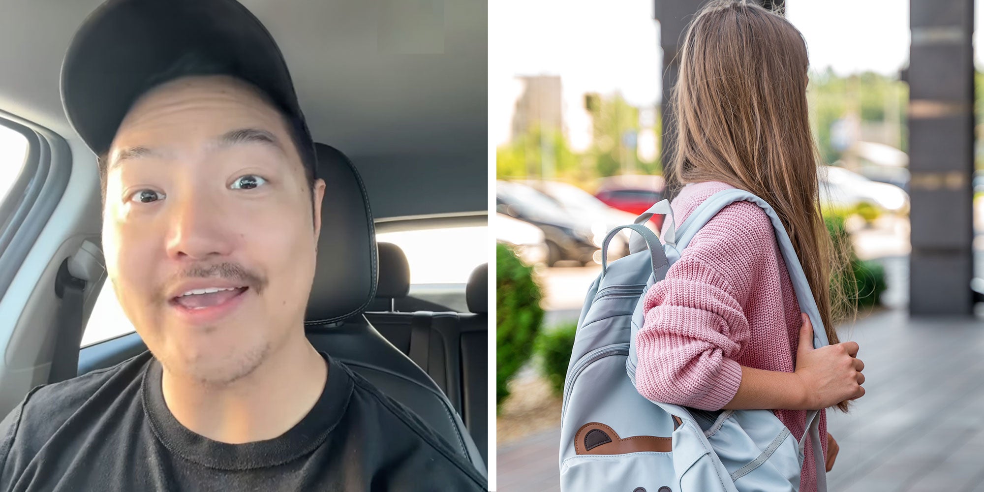 2 image split. Man, kid