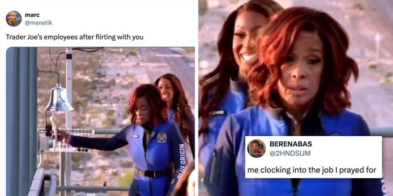 Gayle King's disturbed expression before going to space is an instant meme