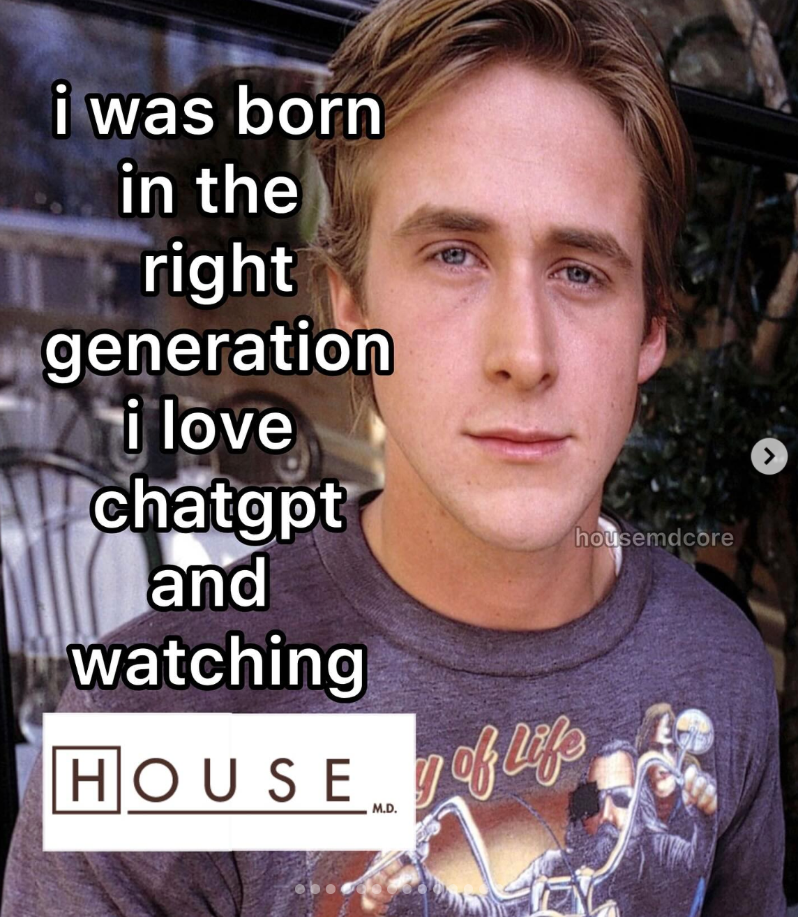 i was born in the right generation meme with House