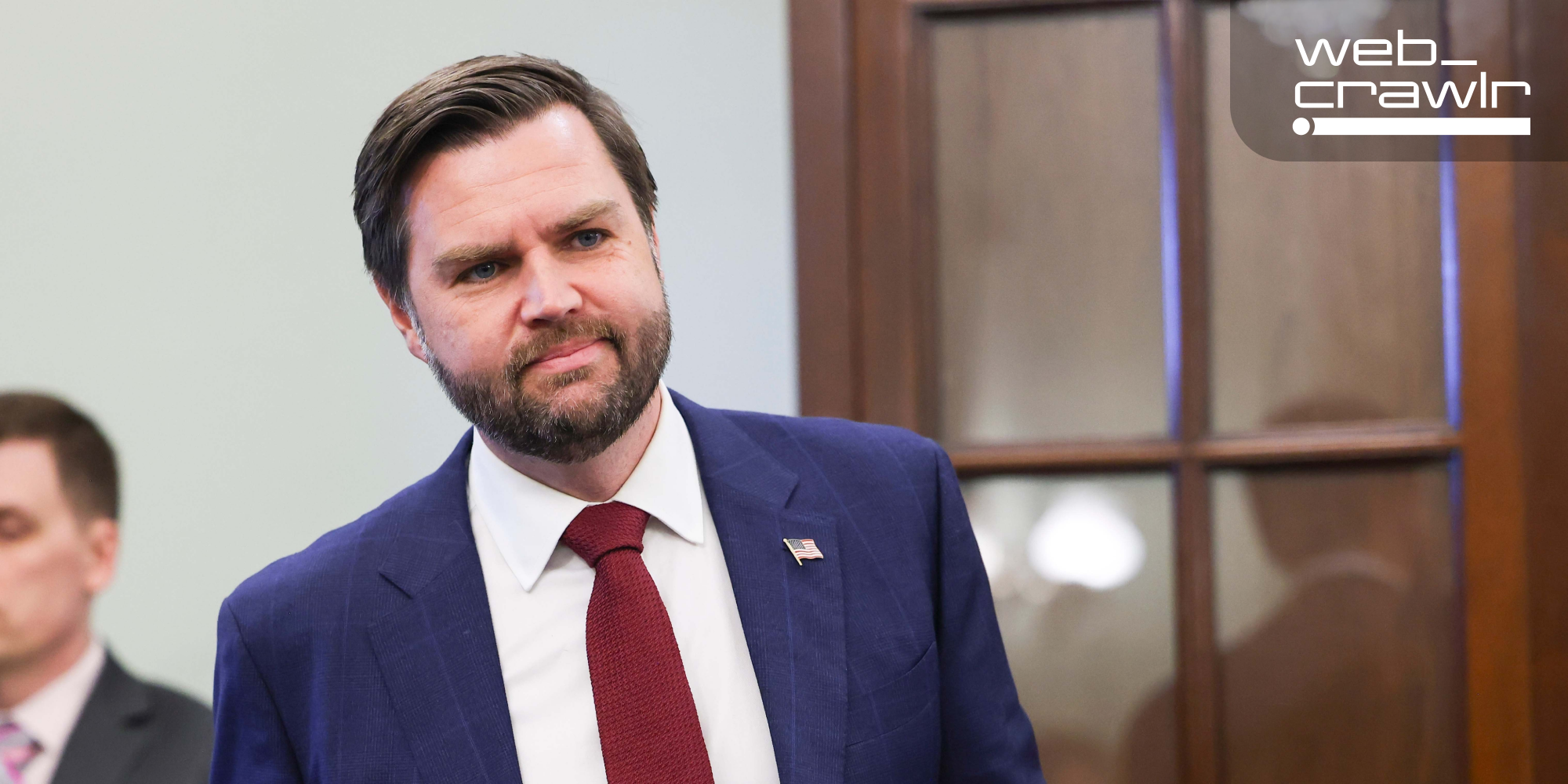 JD Vance. The Daily Dot newsletter web_crawlr logo is in the top right corner.