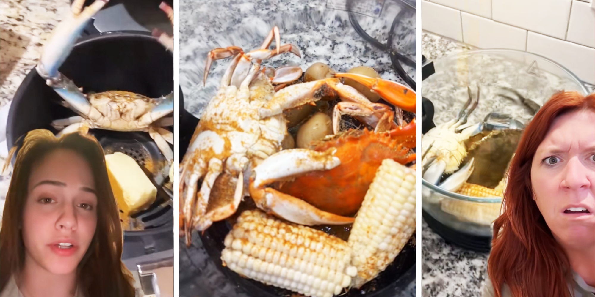 'People make mistakes': Woman puts Maryland blue crabs in the air fryer—while they are still alive