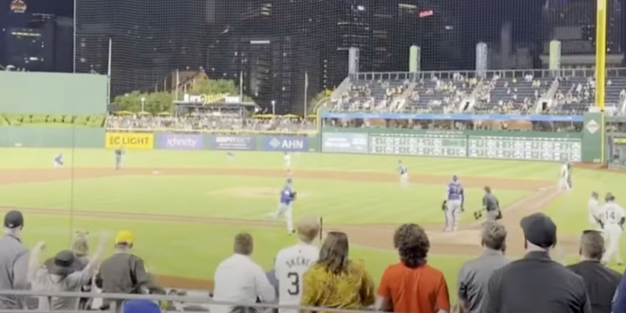 'Look at the barriers': Video captures Pirates fan falling from stands