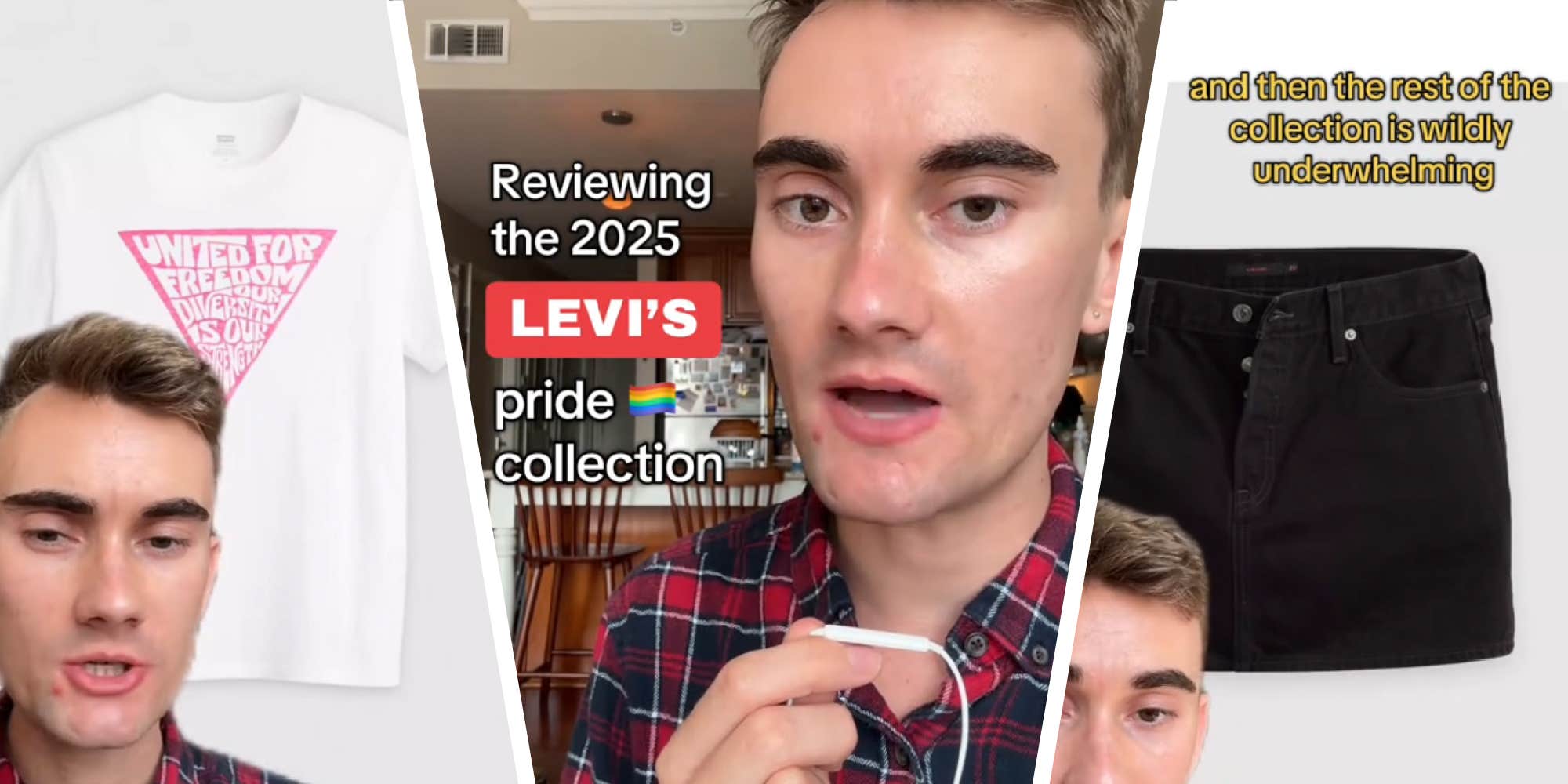 Fashion critic slams Levi’s for using pink triangles in Pride Month merch without context: "Almost took my breath away when I saw it"