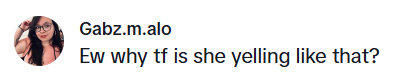 Screenshot from a TikTok comment about doechii met gala
