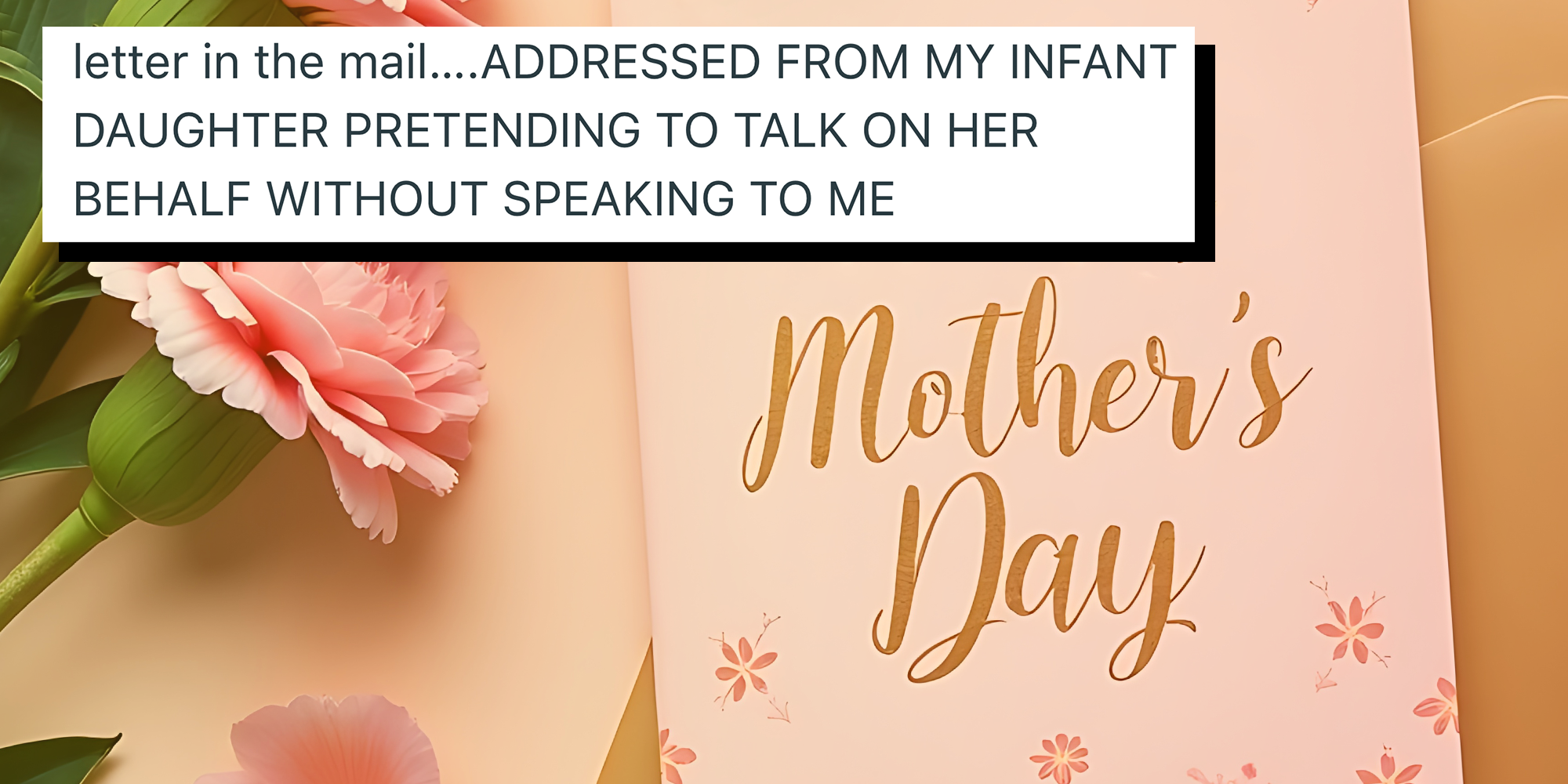 bizarre mothers day card from mother's boyfriend