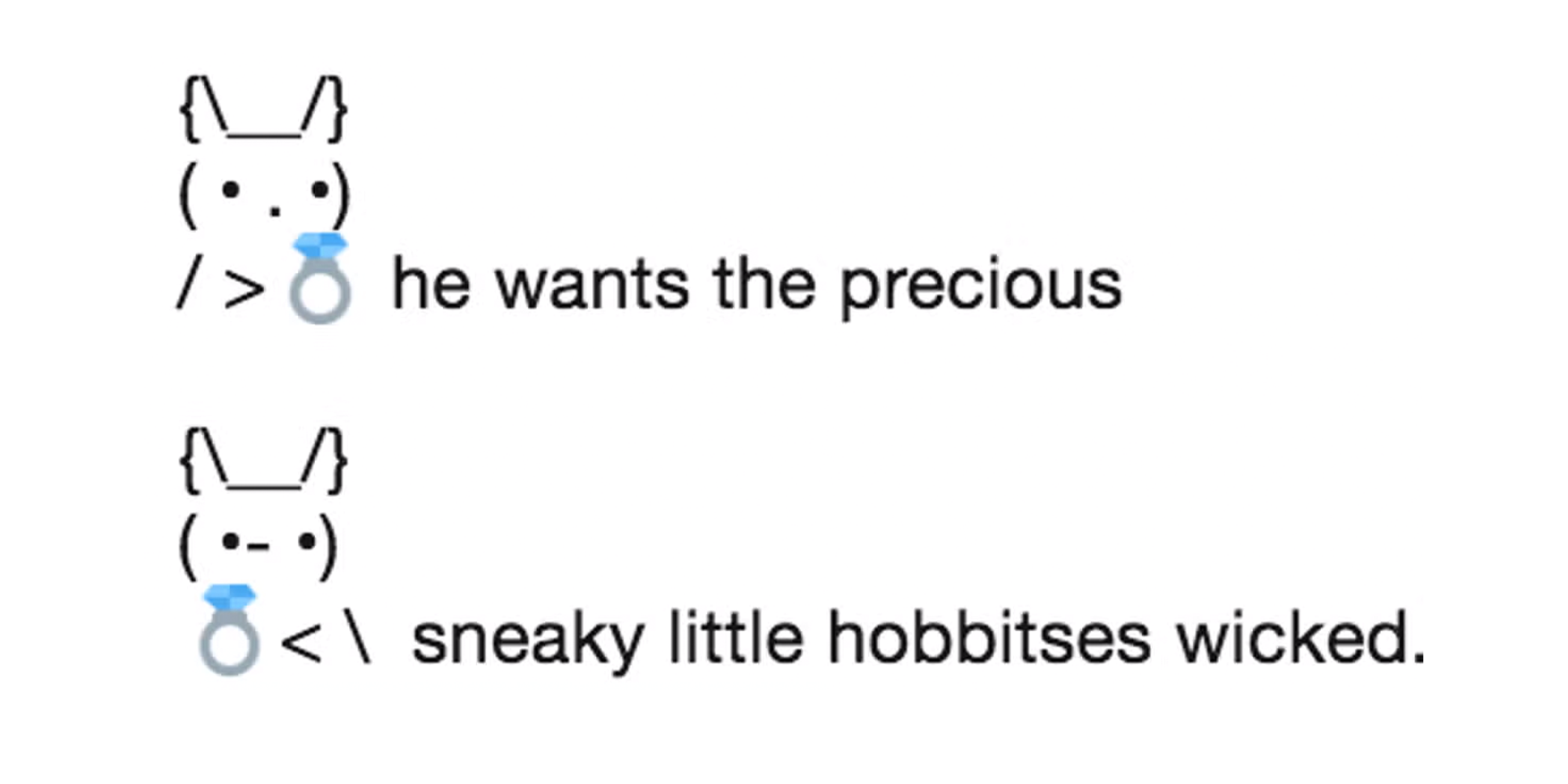 he wants the precious