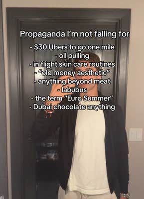 TikTok video with a man in a black jacket.