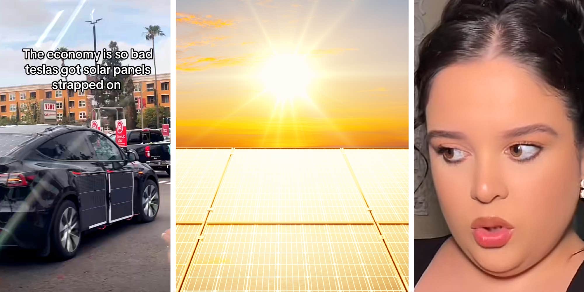 "Charging for free": Driver spots a Tesla that’s covered in solar panels. Does it work?