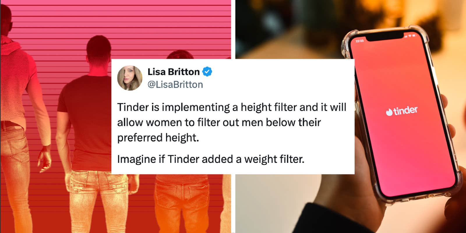 Tinder adds a height filter and the discourse instantly goes nuclear