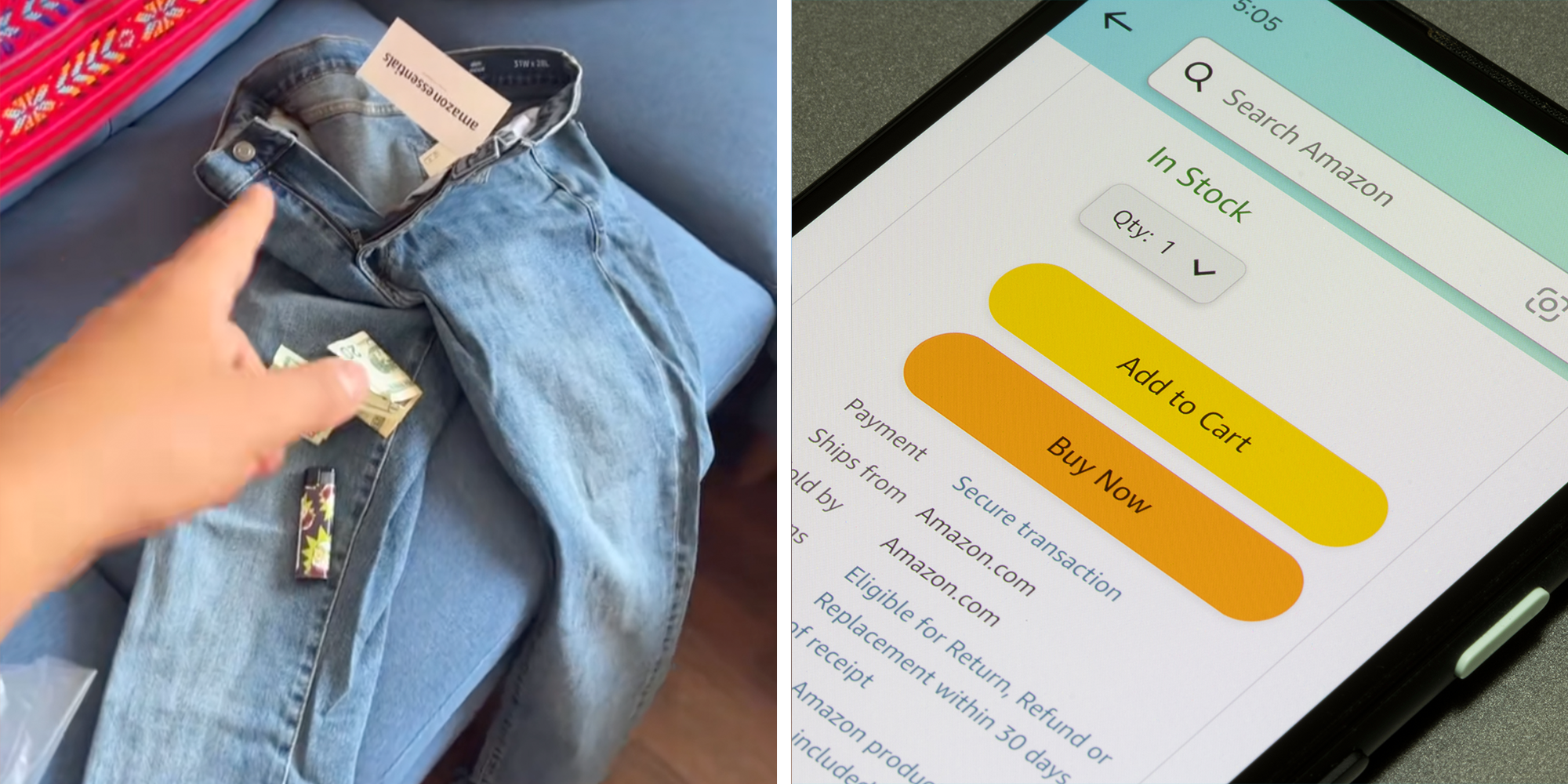 amazon essentials jeans