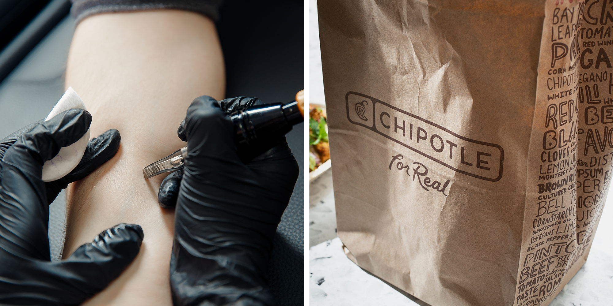 chipotle bag tattoo