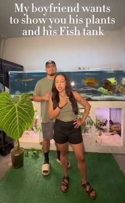 @dlopezzz878/TikTok, my boyfriend wants to show you his plants and his fish tank