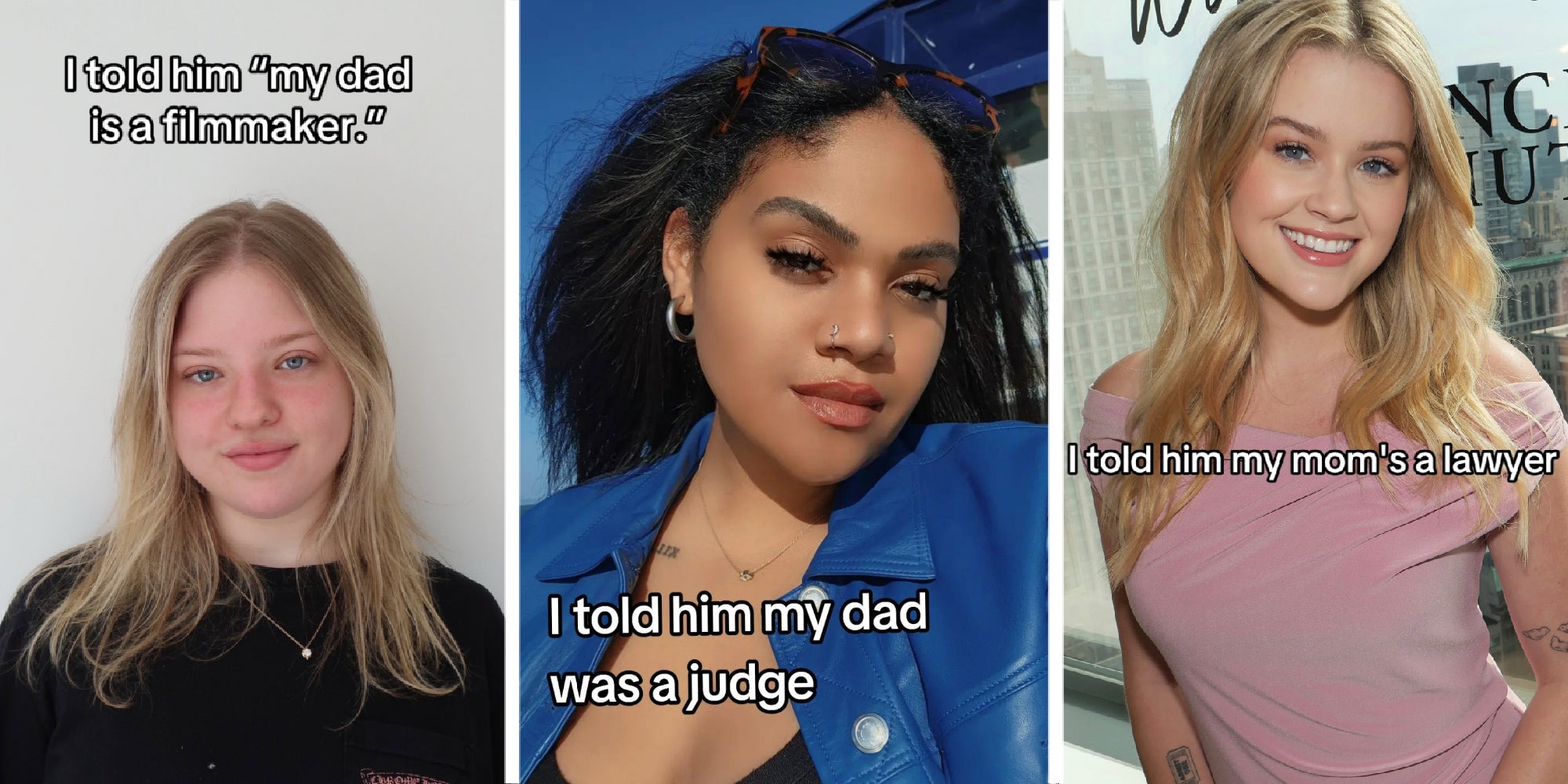 3 panel image showing 3 examples of the the trend.