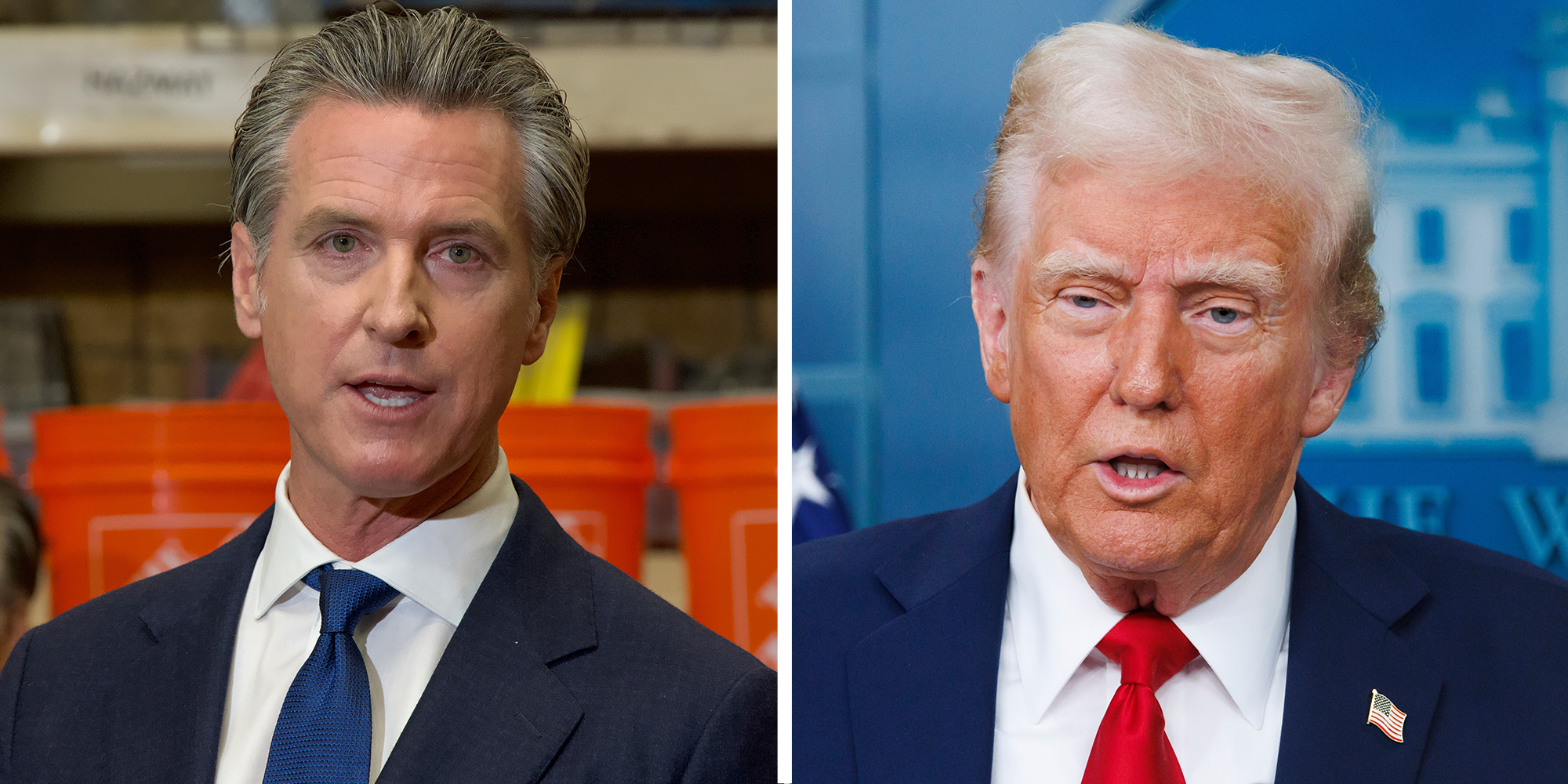donald trump and gavin newsom