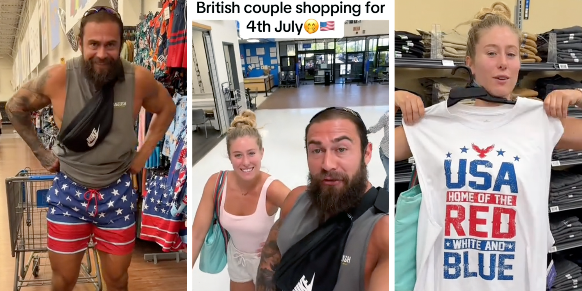 british people shop at walmart for 4th of july