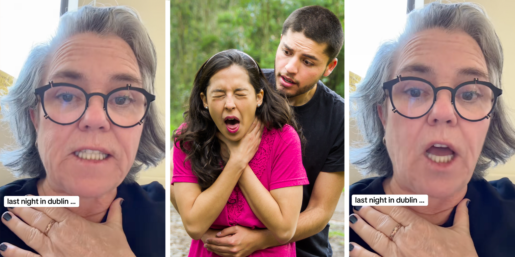 choking symbol rosie odonnell speaking