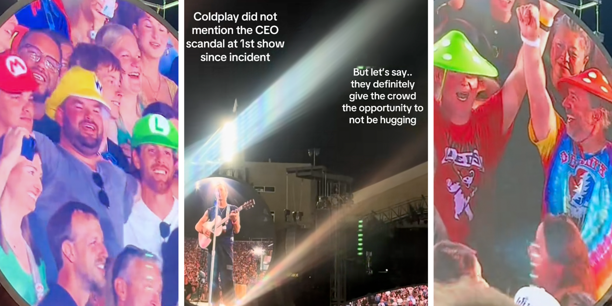 coldplay audience camera fan cam after affair couple