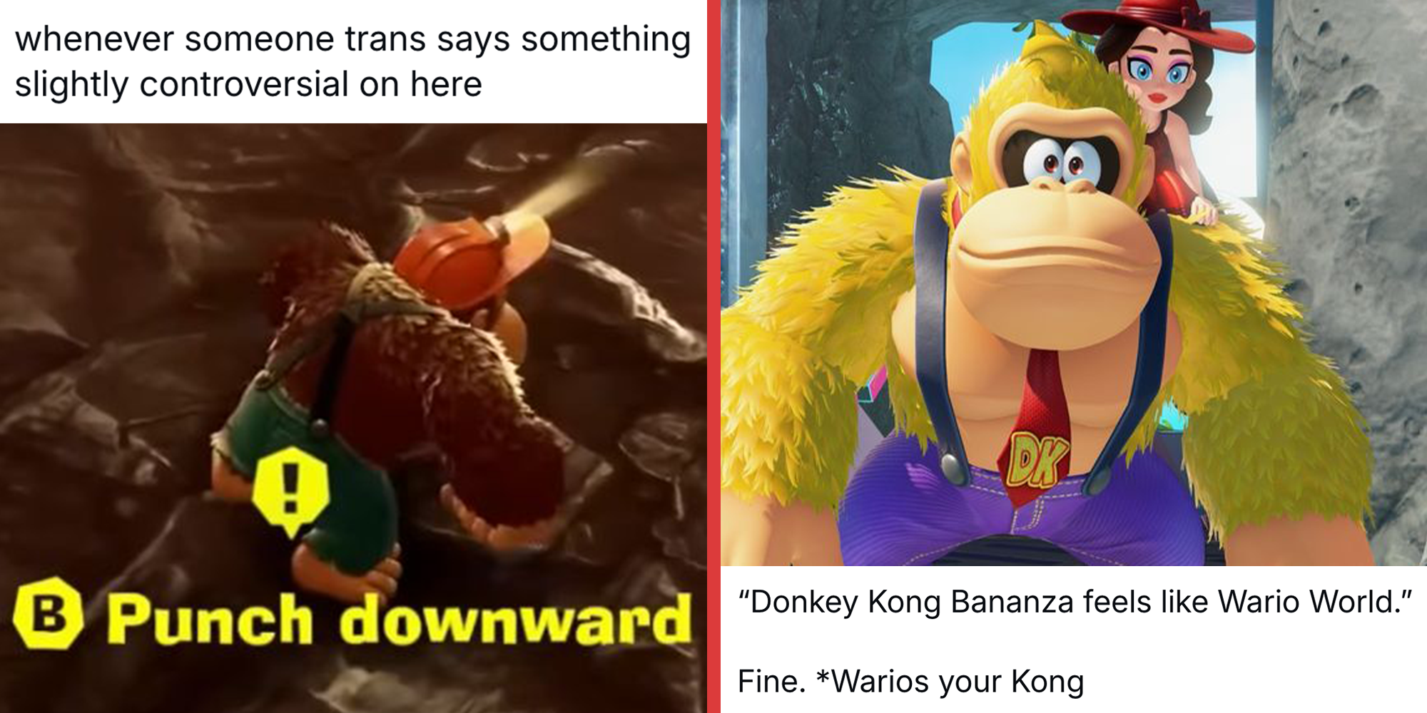 donkey kong bananza memes