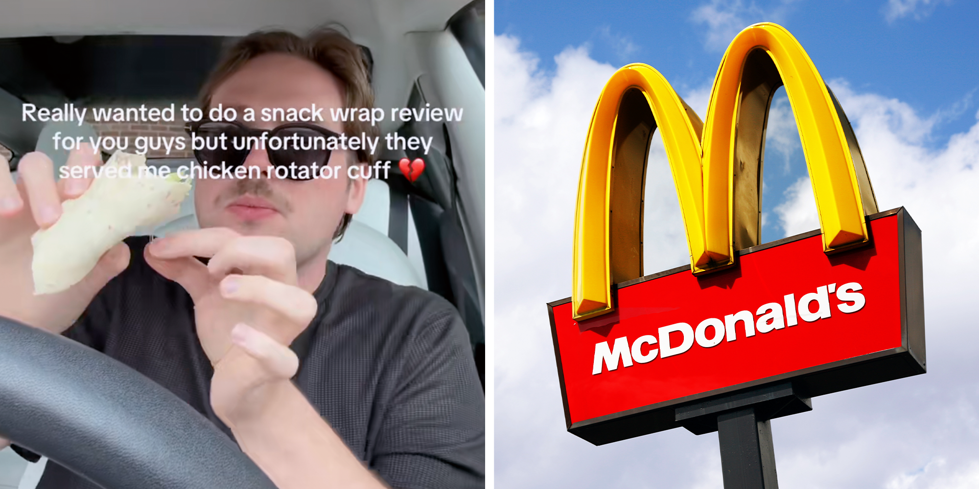 mcdonalds snack wrap chicken rotator cuff